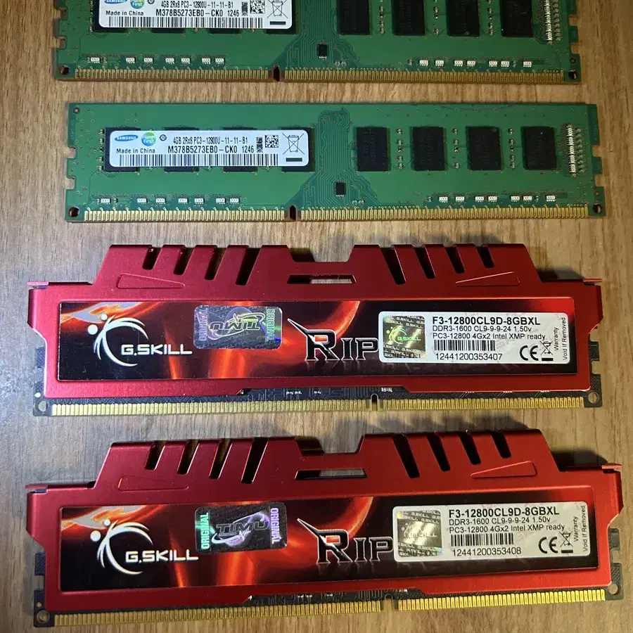 ddr3램 4G 4개