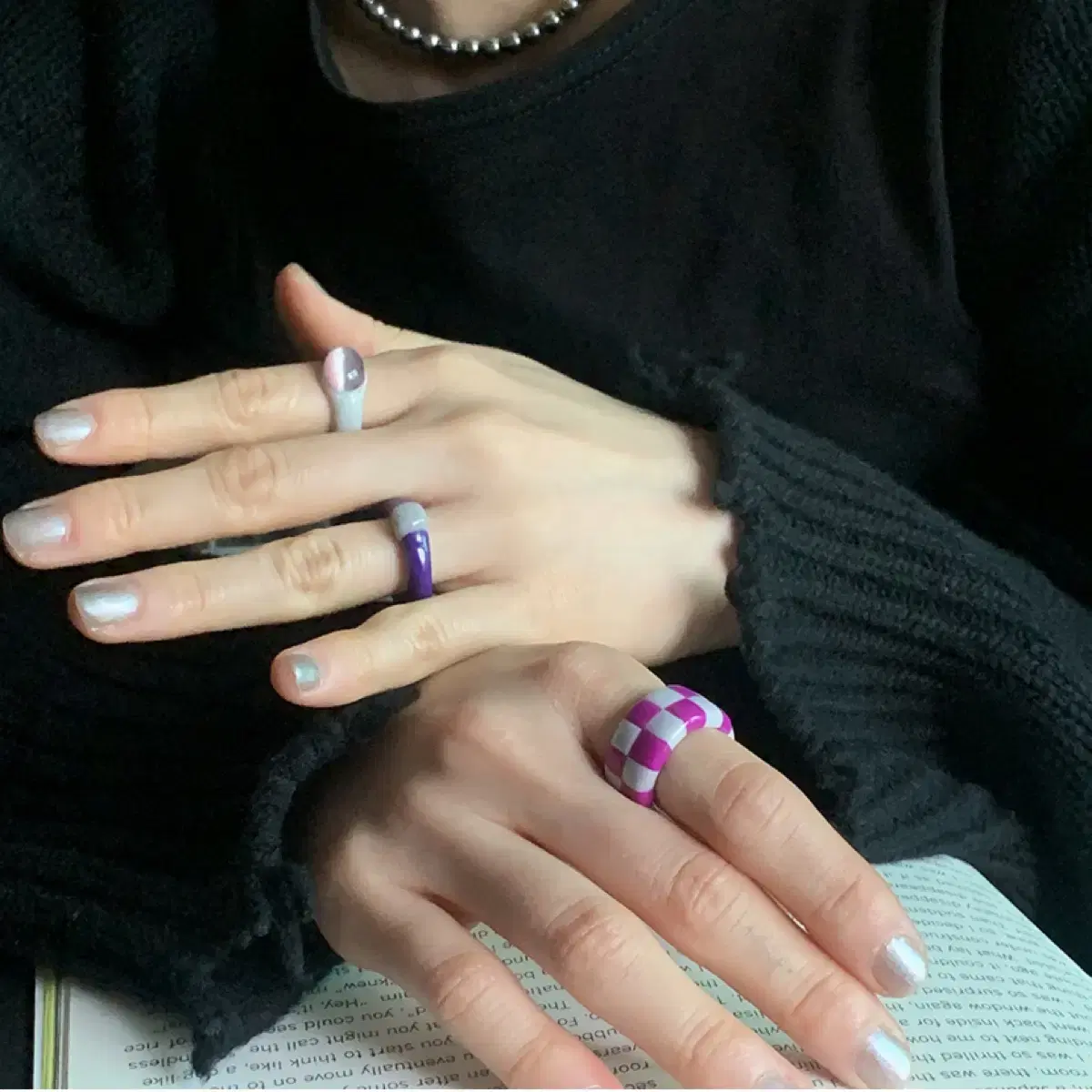 엔프프 보라색 반지 NFF parma violet ring 13호