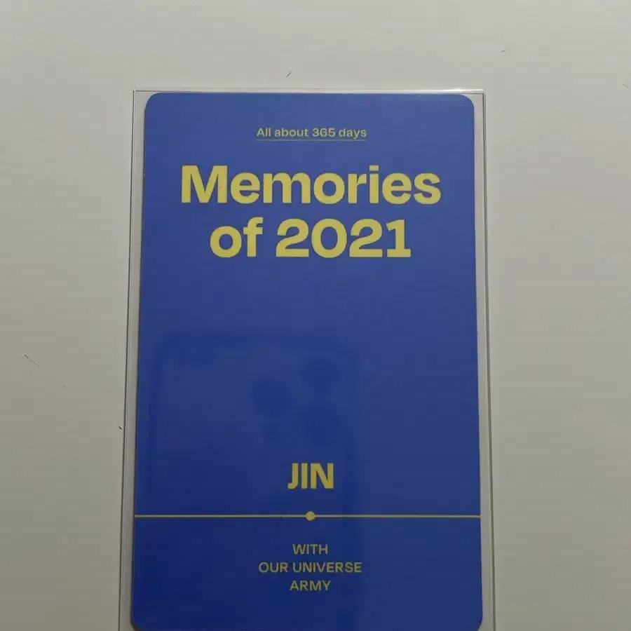 방탄 2021메모리즈 디비디 석진포카 양도