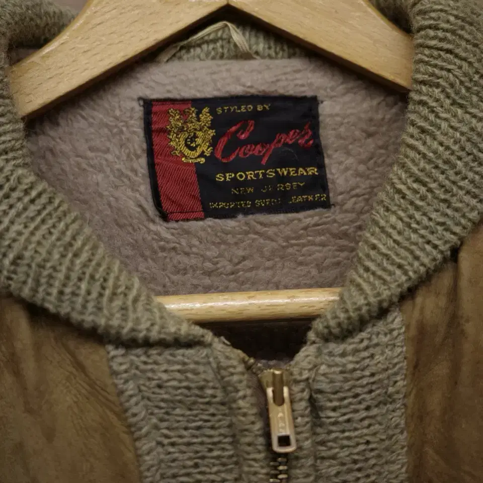 50s 60s Cooper Sportswesr suede knit