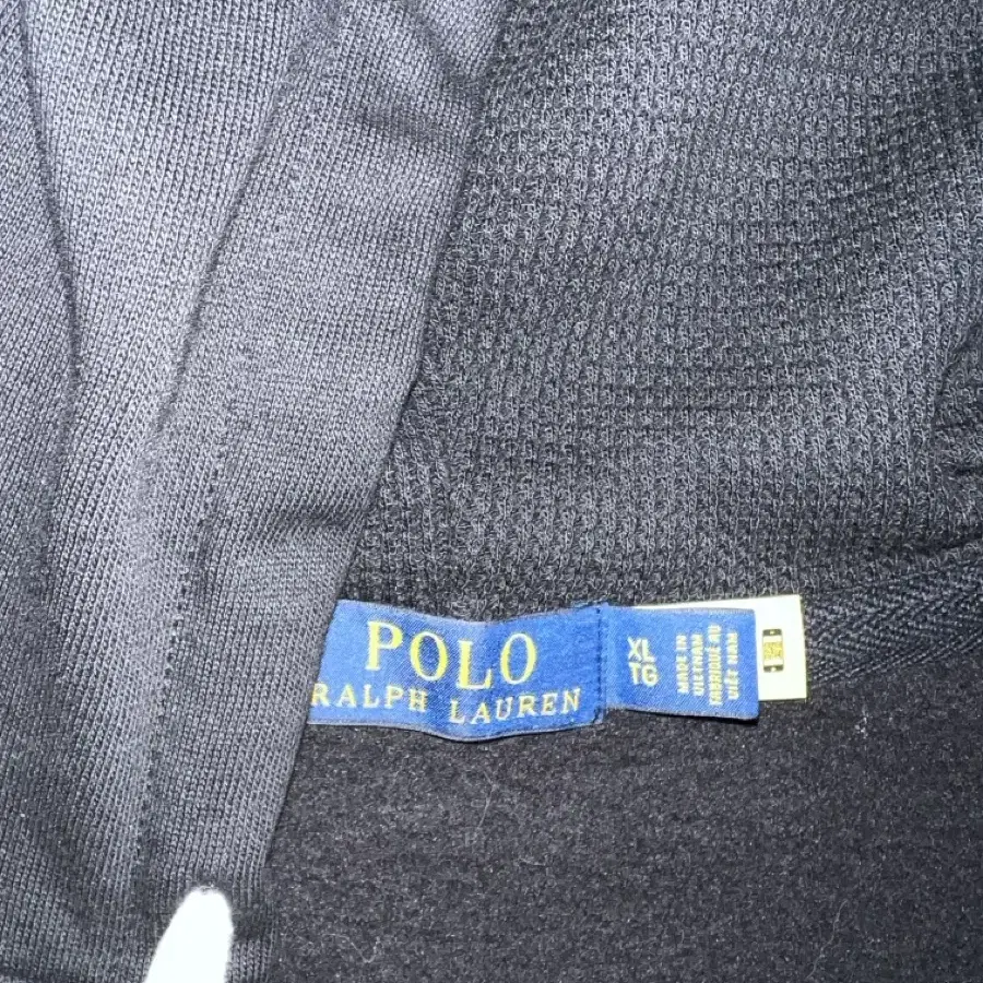 Polo 폴로 후드집업 블랙 xl