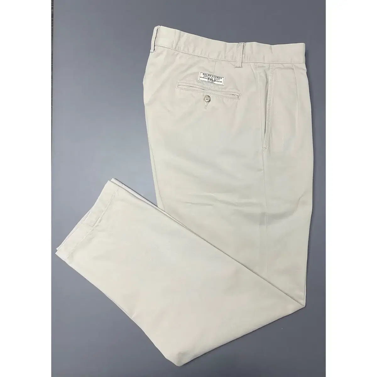 [32/34] Polo Ralph Lauren beige two-tuck chino pants cotton