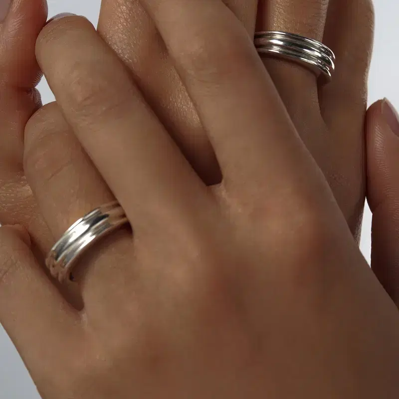 정가12만원 콜드프레임 flat vessel ring 실버반지