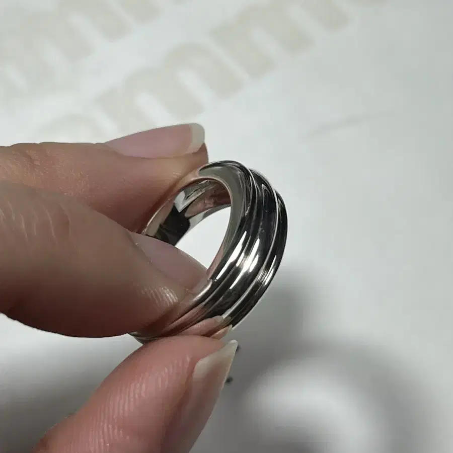 정가12만원 콜드프레임 flat vessel ring 실버반지