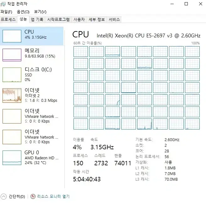 XEON E5-2697 v3 본체 팝니다 다클용