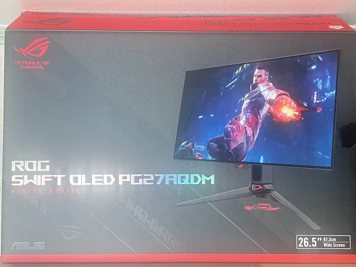 asus pg27aqdm oled 모니터 팝니다