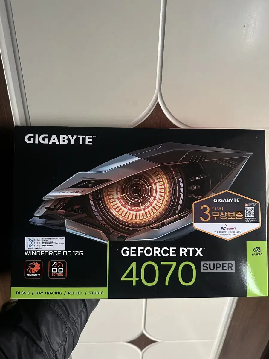 GIGABYTE  RTX 4070 SUPER 미개봉 대구 직거래 판매!