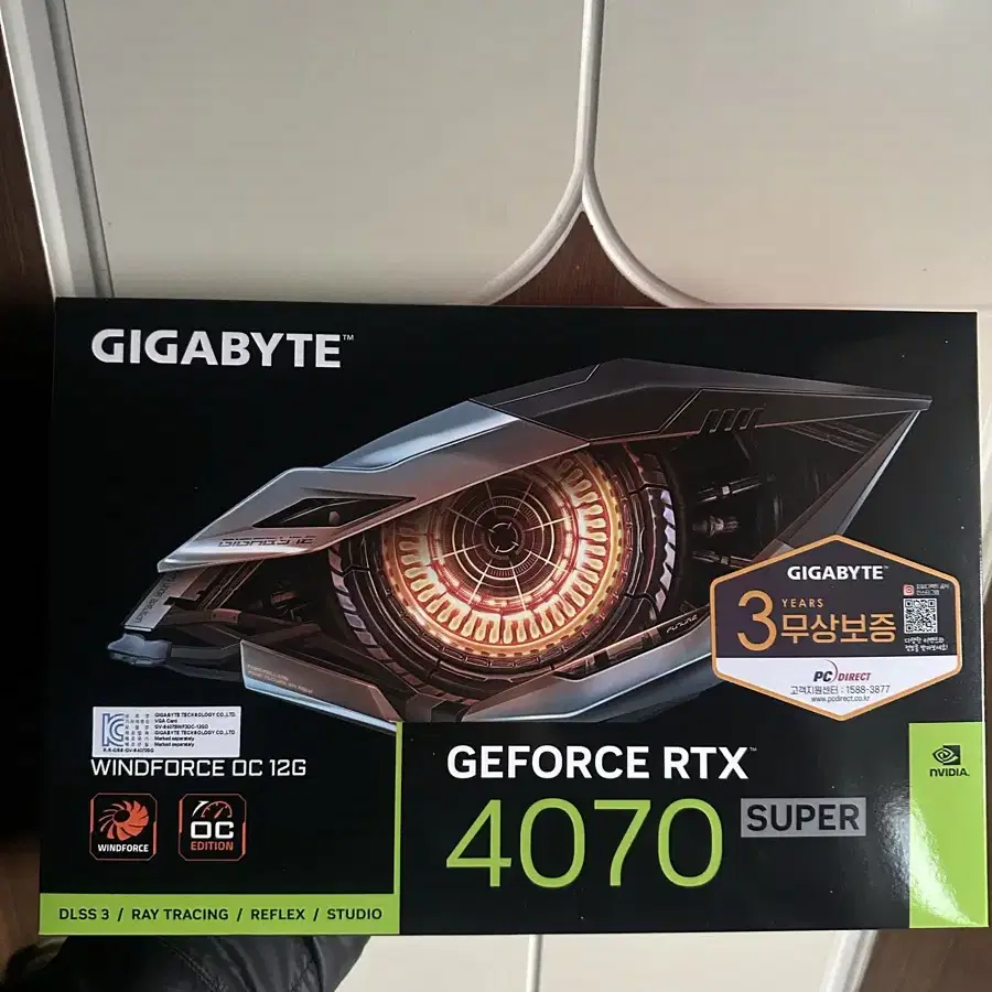 GIGABYTE  RTX 4070 SUPER 미개봉 대구 직거래 판매!