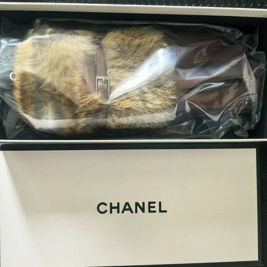 CHANEL 샤넬 토끼털 양가죽 보온 장갑