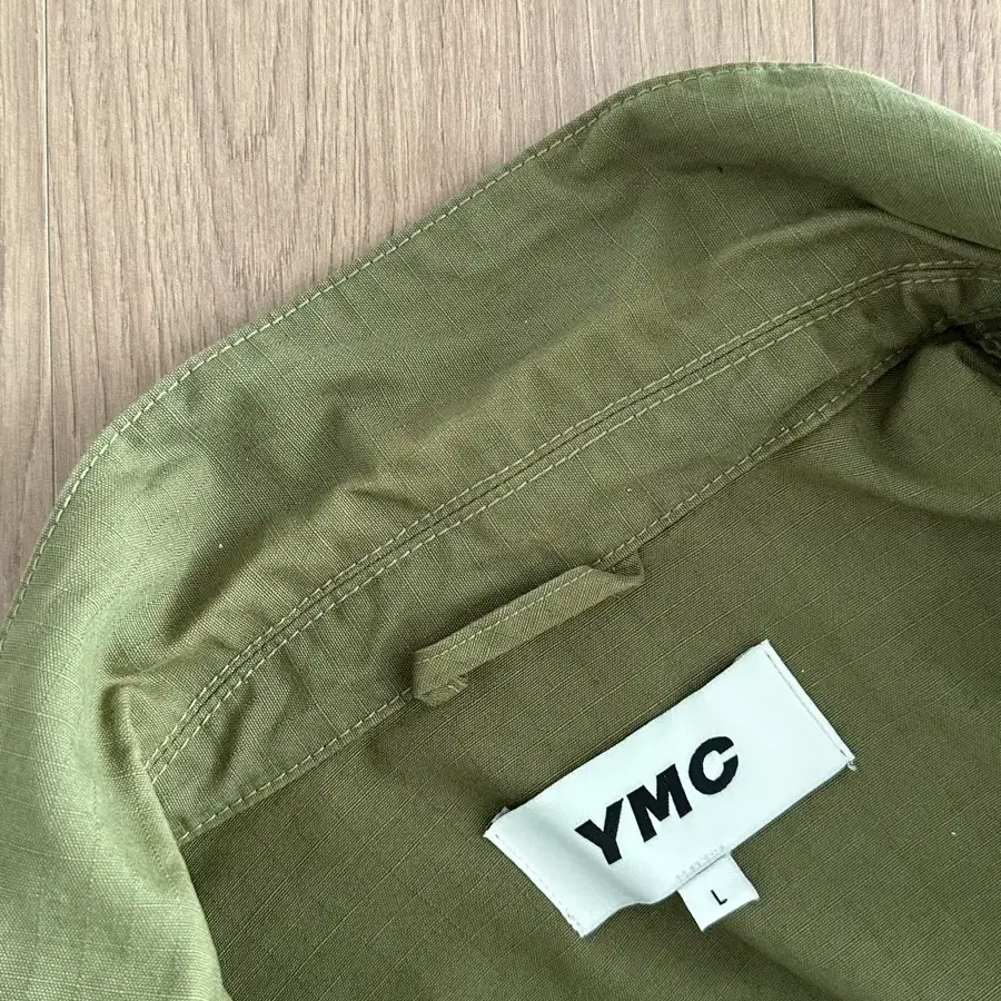 [L] YMC PINKLEY 올리브그린 립스탑 자켓