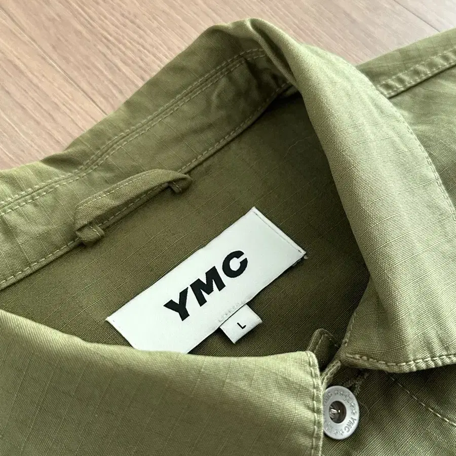 [L] YMC PINKLEY 올리브그린 립스탑 자켓