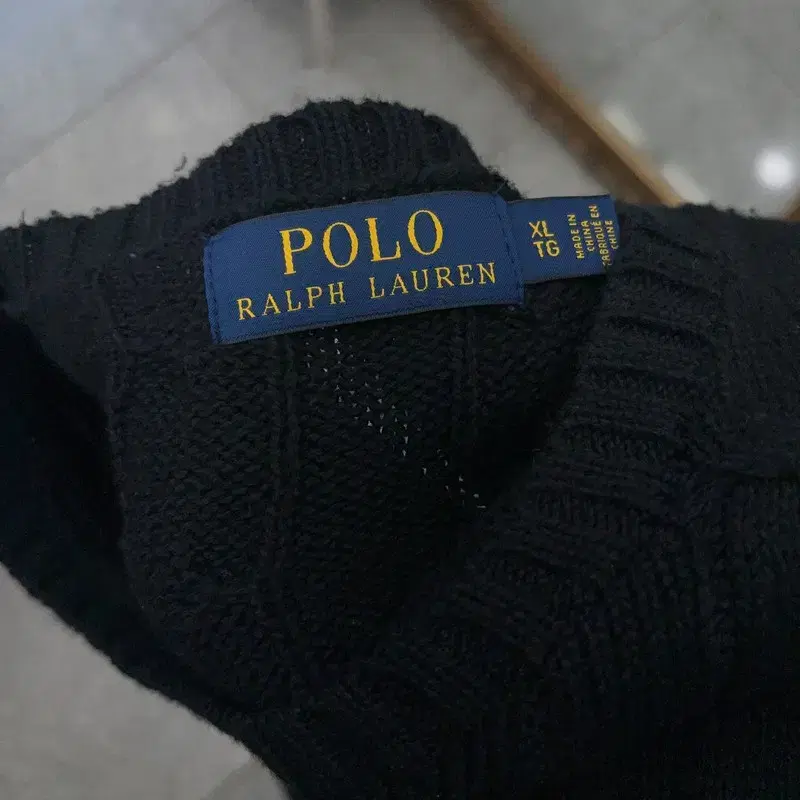 polo ralphlauren 폴로랄프로렌 블랙 꽈배기 니트