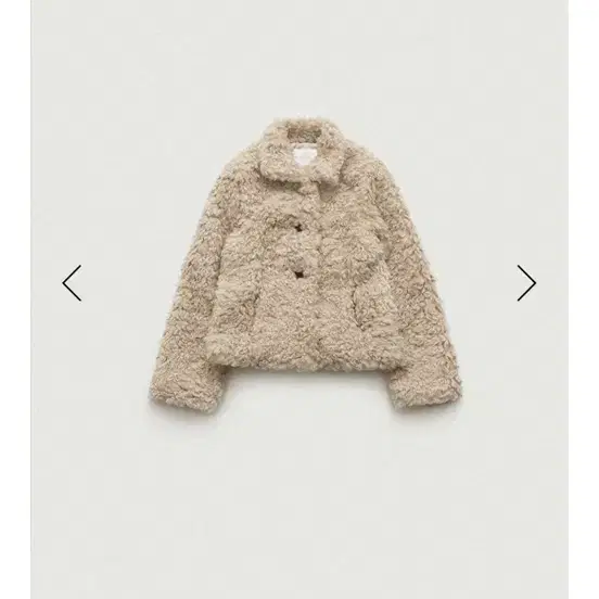 더바넷 Beige Boffant Eco-Fur Jacket