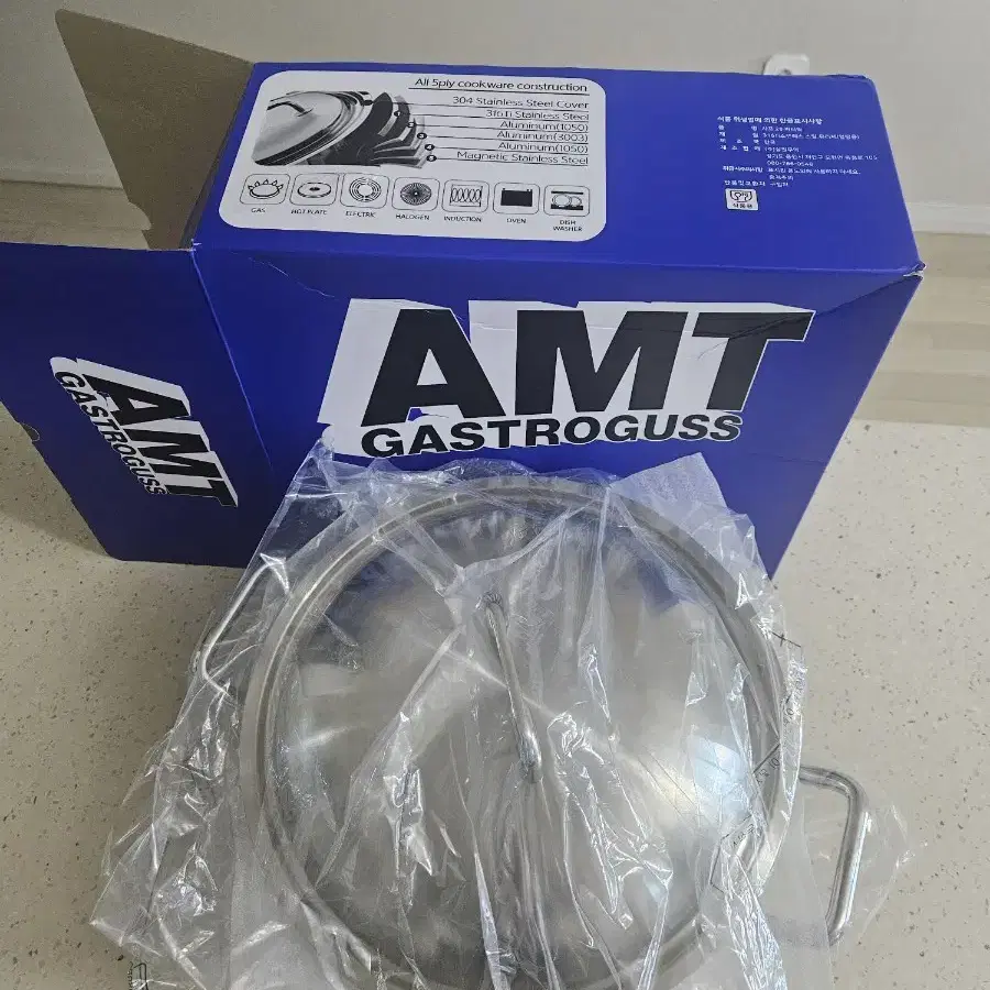 AMT 샤프 316Ti 통5중 스테인리스 28cm 파티웍