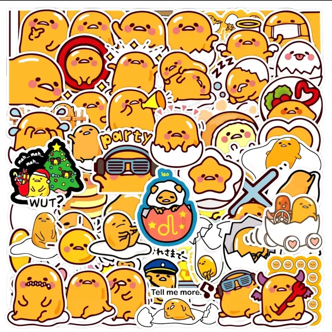 10 Gudetama Sculpture Stickers