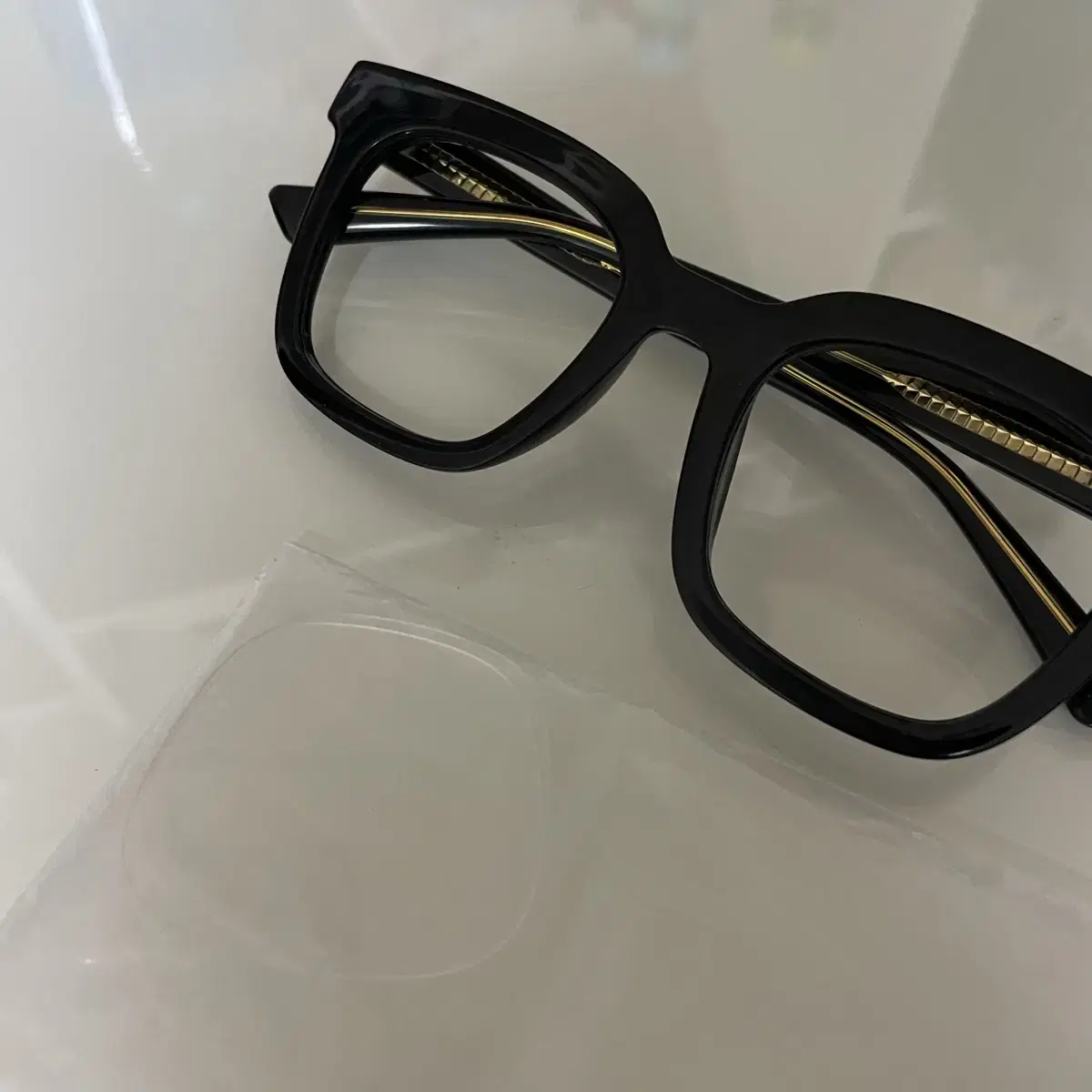 Oversized Eyeglass Frame Horn Rim