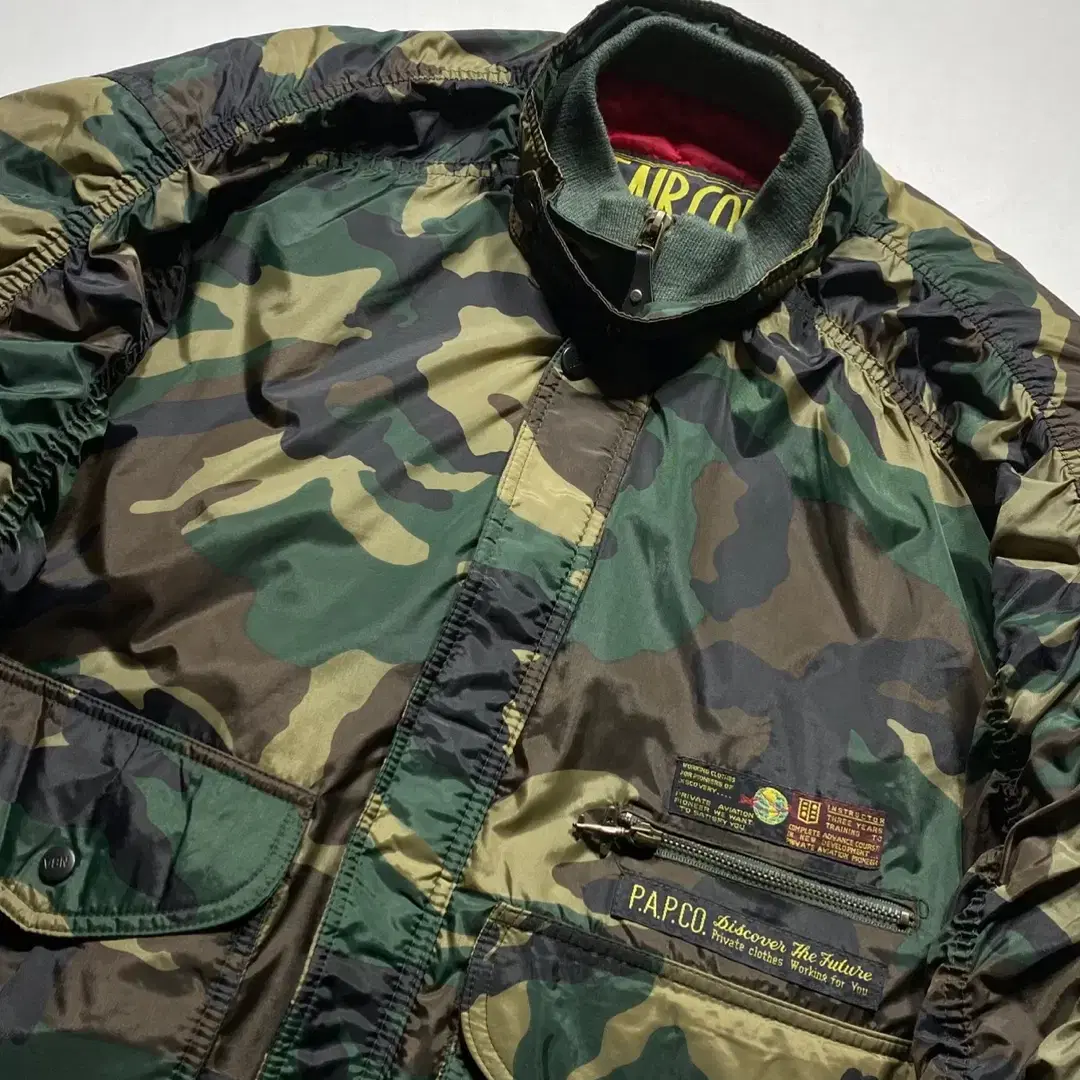 [XL] 90s V.T.Air Corp 우드랜드 밀리터리 항공자켓