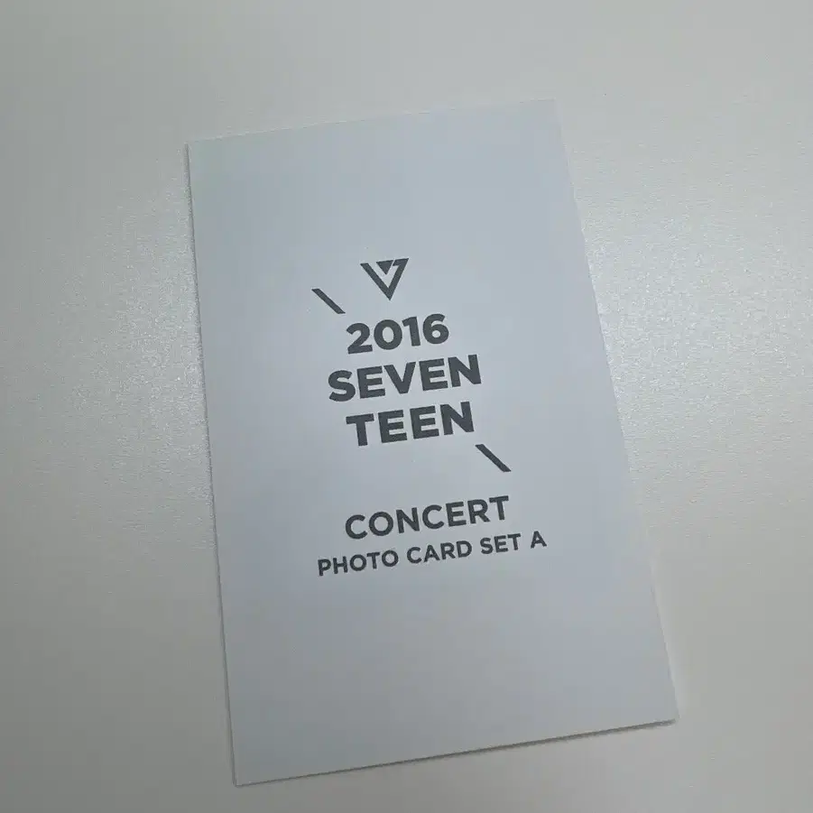 2016 세븐틴 콘서트 A세트 에스쿱스 포카