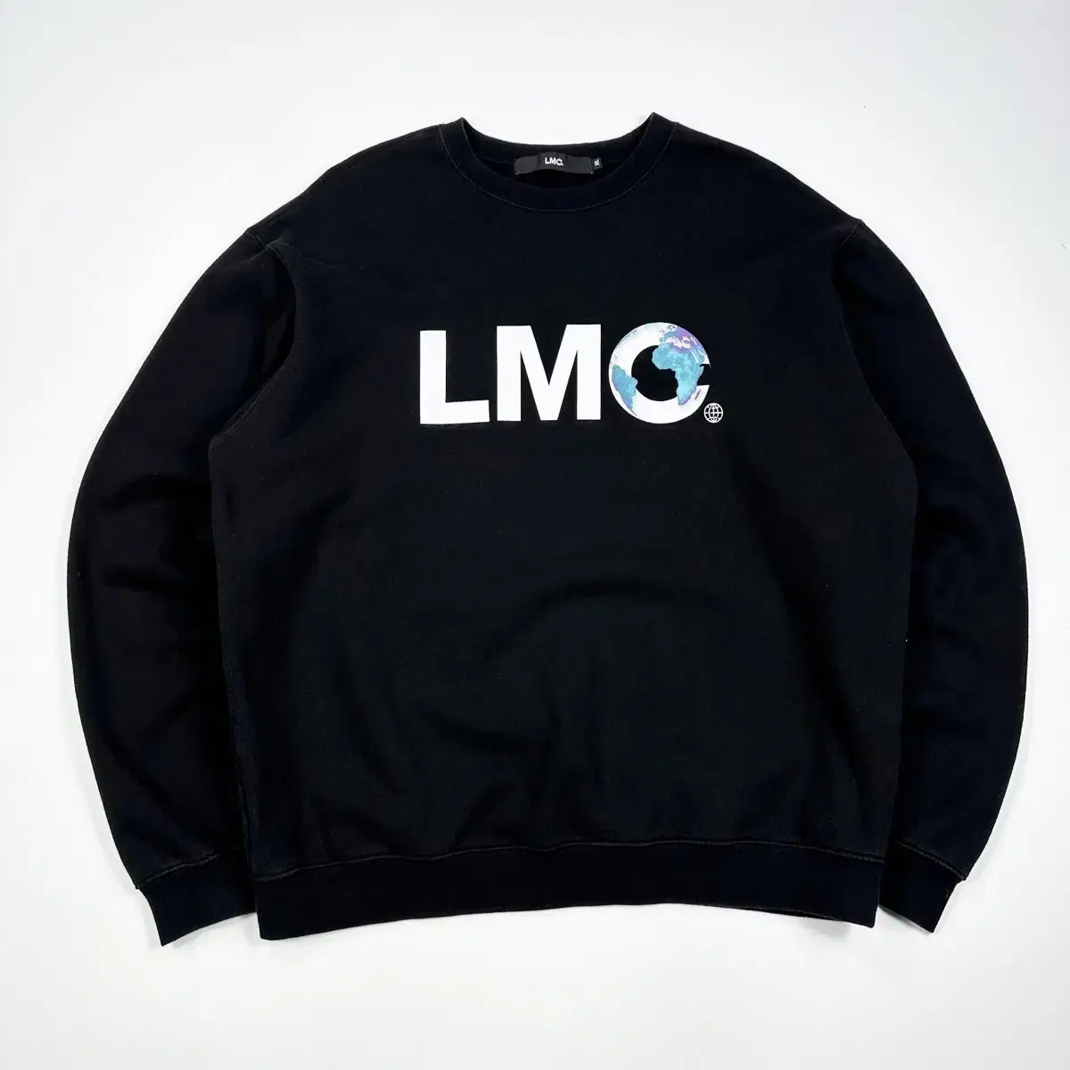 (XL) LMC 엘엠씨 백로고 박시핏 맨투맨 블랙