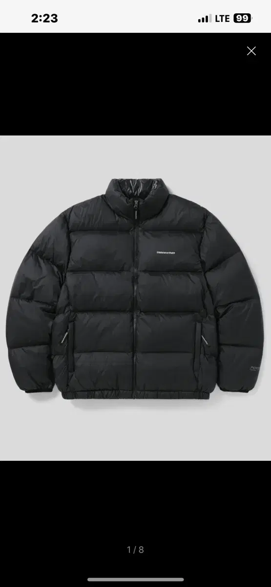 디스이즈네버댓 PERTEX T Down Jacket Black