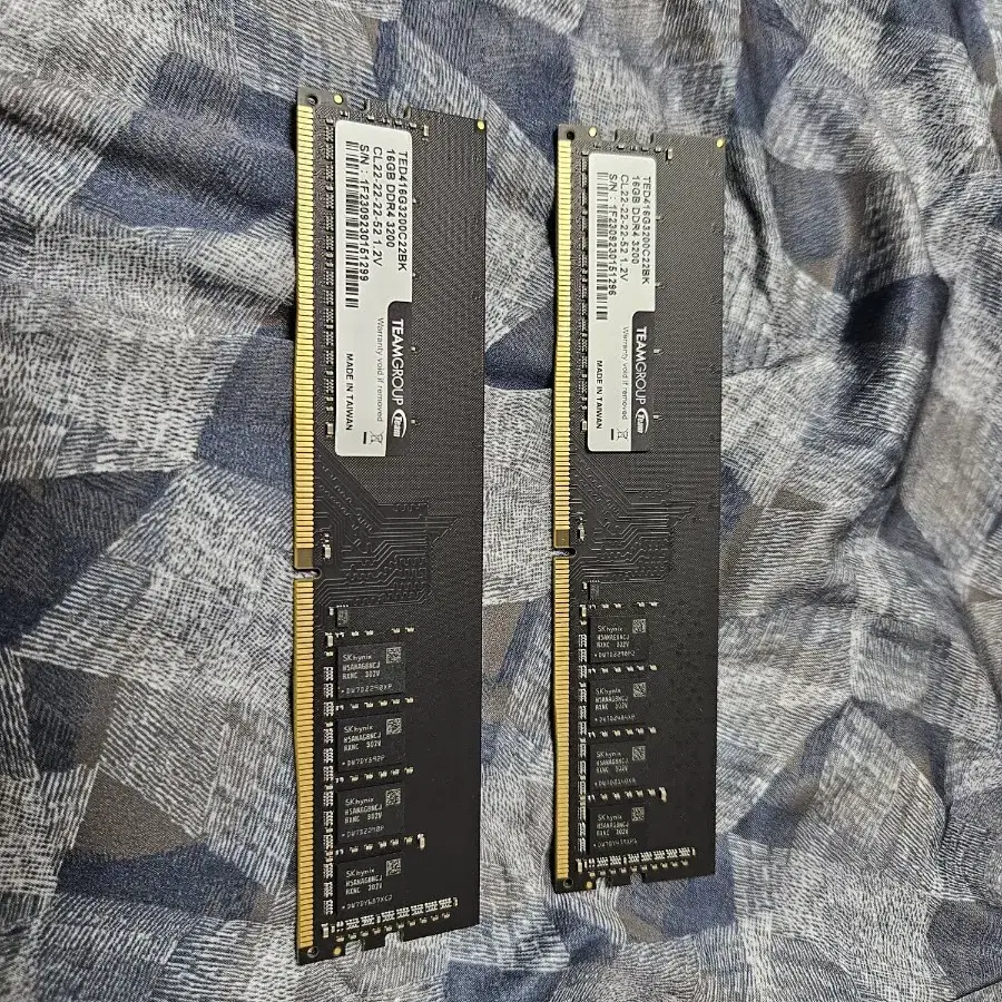 팀그룹 ddr4 3200 elite 16gb X2