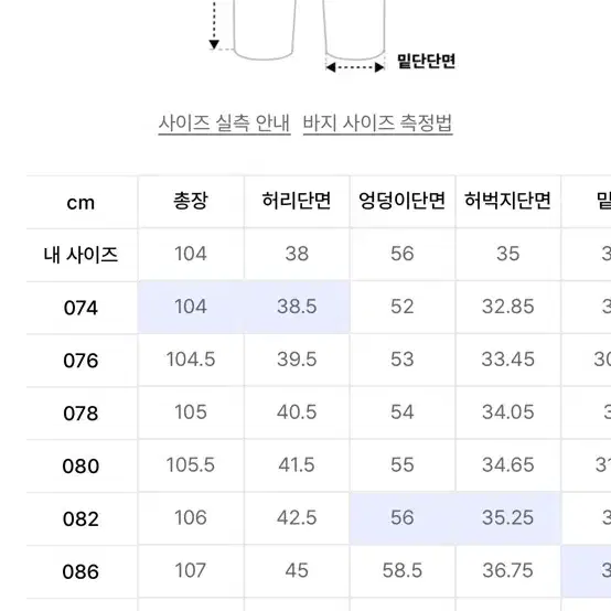 스파오 데일리지 와이드진