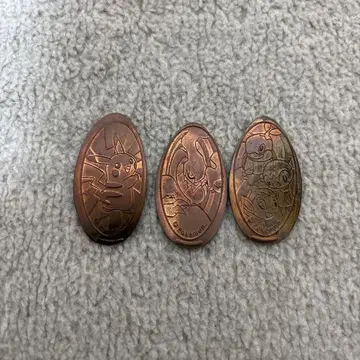 포켓몬센터 한정판 메달 피카츄 메달 피카츄 다크 라이 오삼가