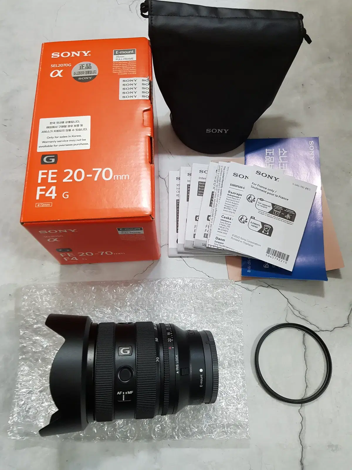 소니 코리아 SONY 알파 FE 20-70mm G SEL2070G 깨끗