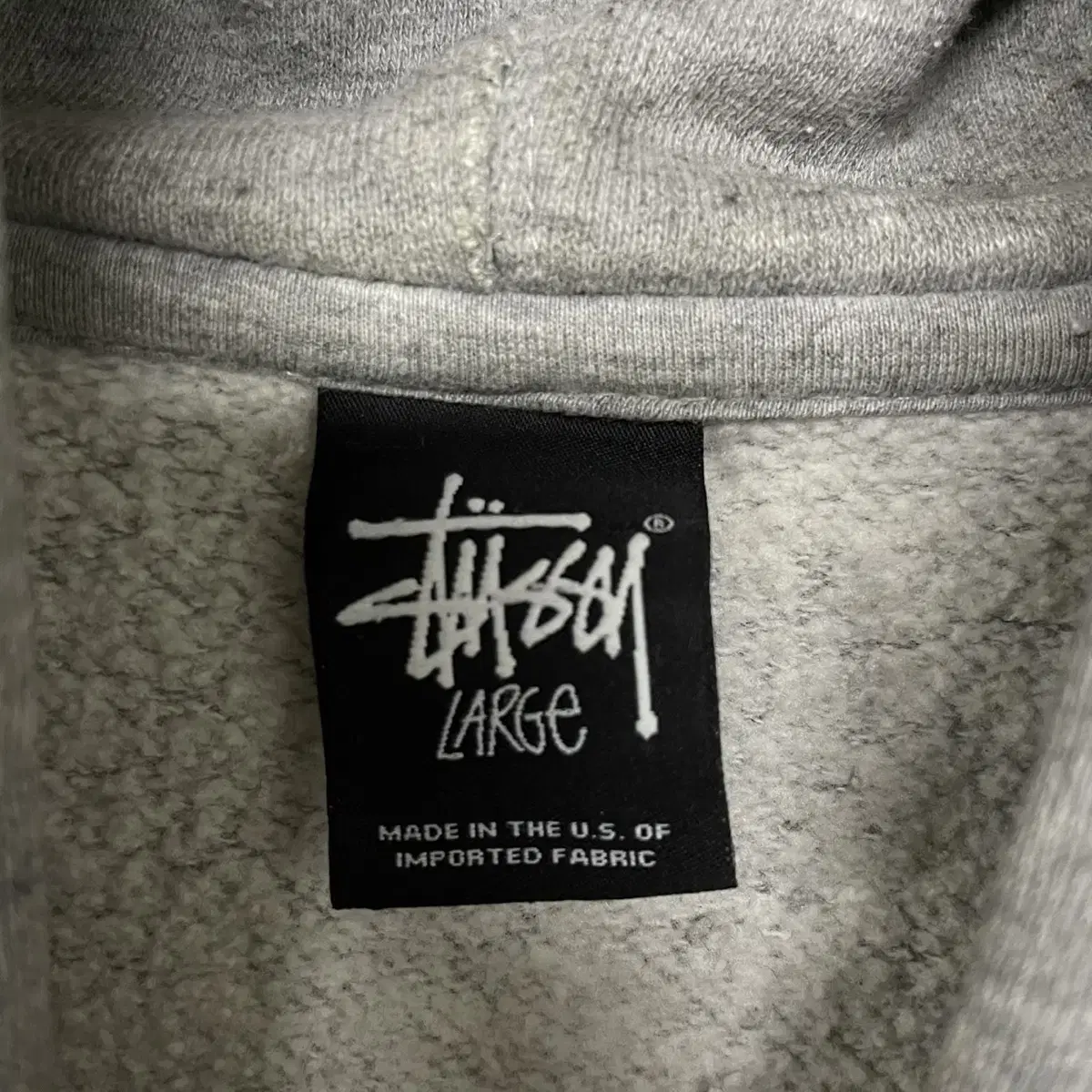 스투시 Stussy 월드투어 후드티 그레이