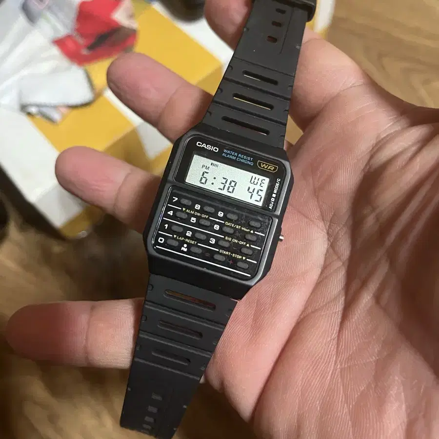 카시오 CASIO 데이터뱅크 전자 패션 손목시계 CA-53W-1Z