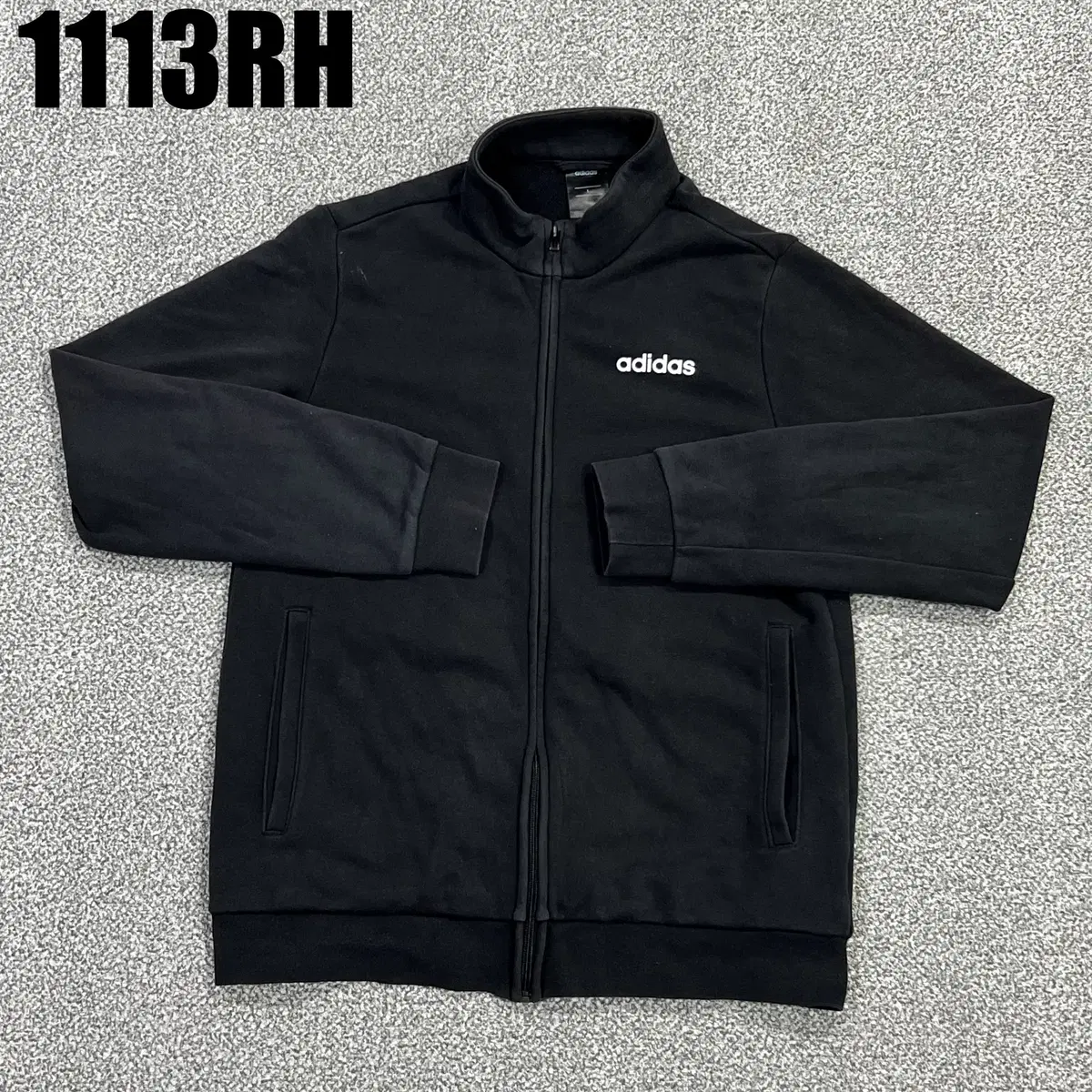 [L] Adidas Men's Cotton Tracktop Jersey Jacket 1113RH