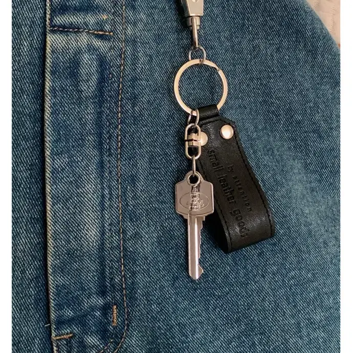 릿킴 가죽 열쇠 키링 leather tag keyring