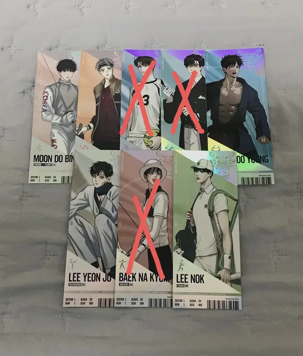 Team Lejin Match Ticket ver.2 Moon Dobin Kwon Mi Eum Seoyeon Oh Cha Tae Kyung Baek Na Gyeom Inok