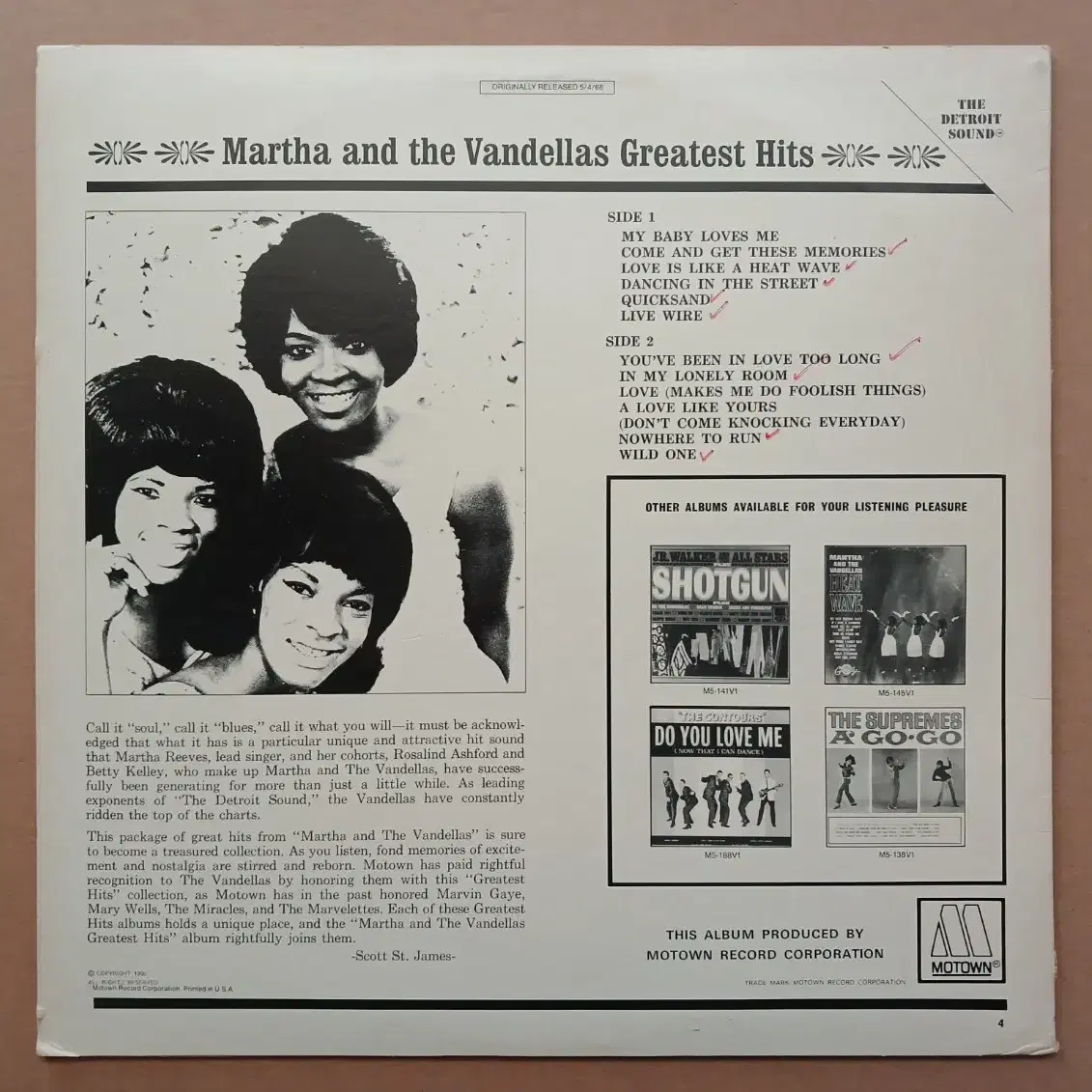 LP martha and the vandellas