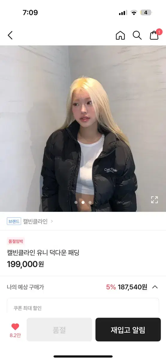 캘빈 패딩