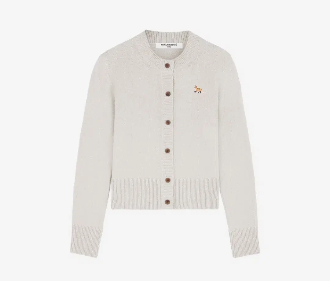 [M] Maison Kitsune Melange gray cardigan for Women