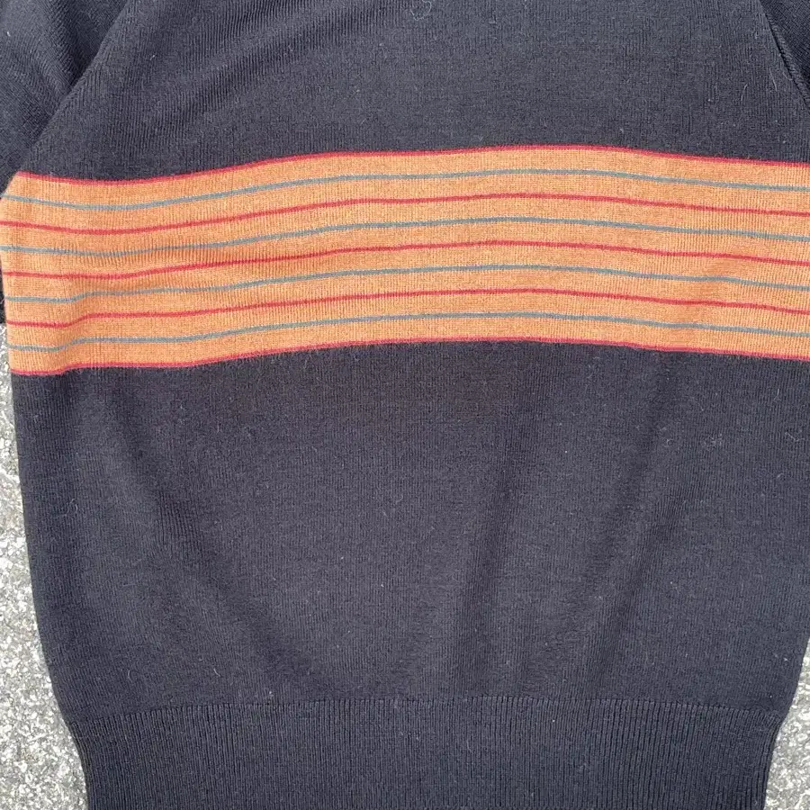 GAVOL stripe Kint T-shirt