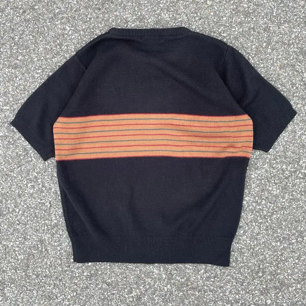 GAVOL stripe Kint T-shirt