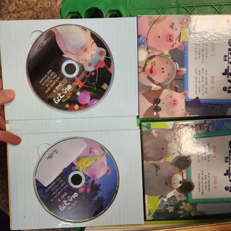 꼬잉꼬잉 이솝극장과 철학동화 교원올스토리 DVD 10장 세트 동화책