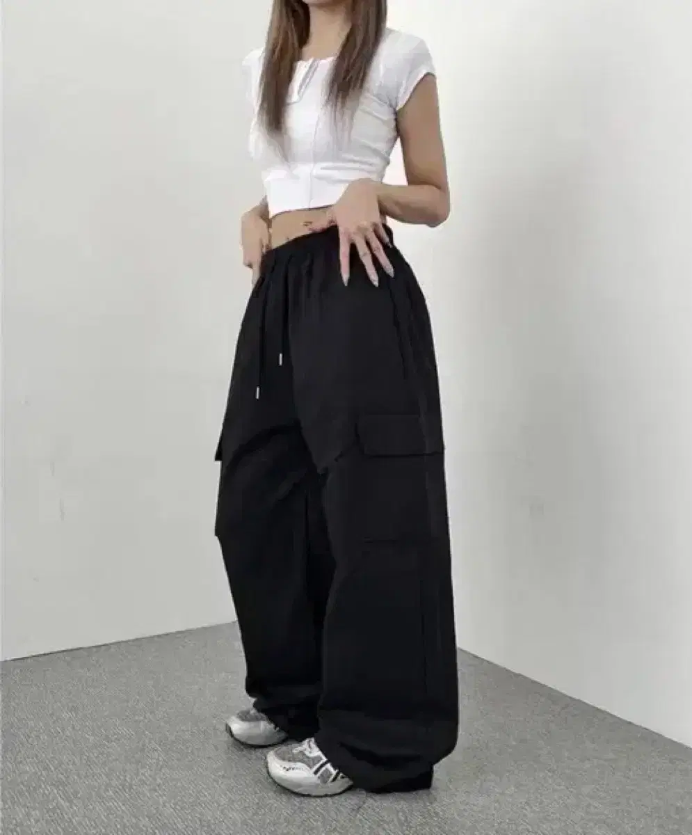 Abby Plump Pocket Wide Pants Bonded Pants Disposal