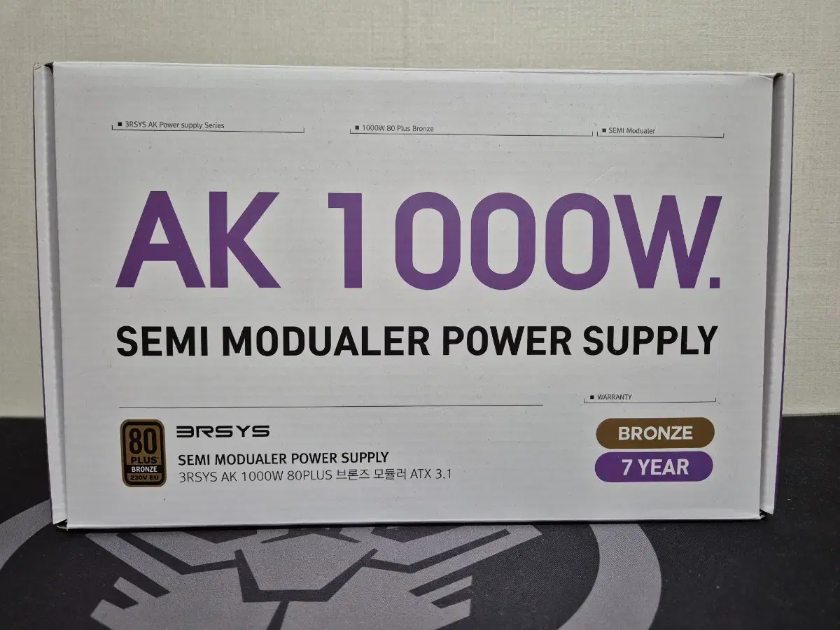 3RSYS AK 1000W 브론즈 모듈러 파워서플라이