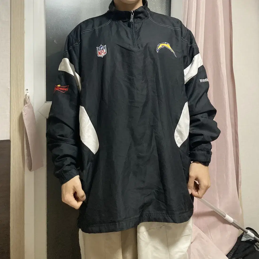 리복 NFL 샌디에이고 차저스 져지 웜업 자켓 2Xl