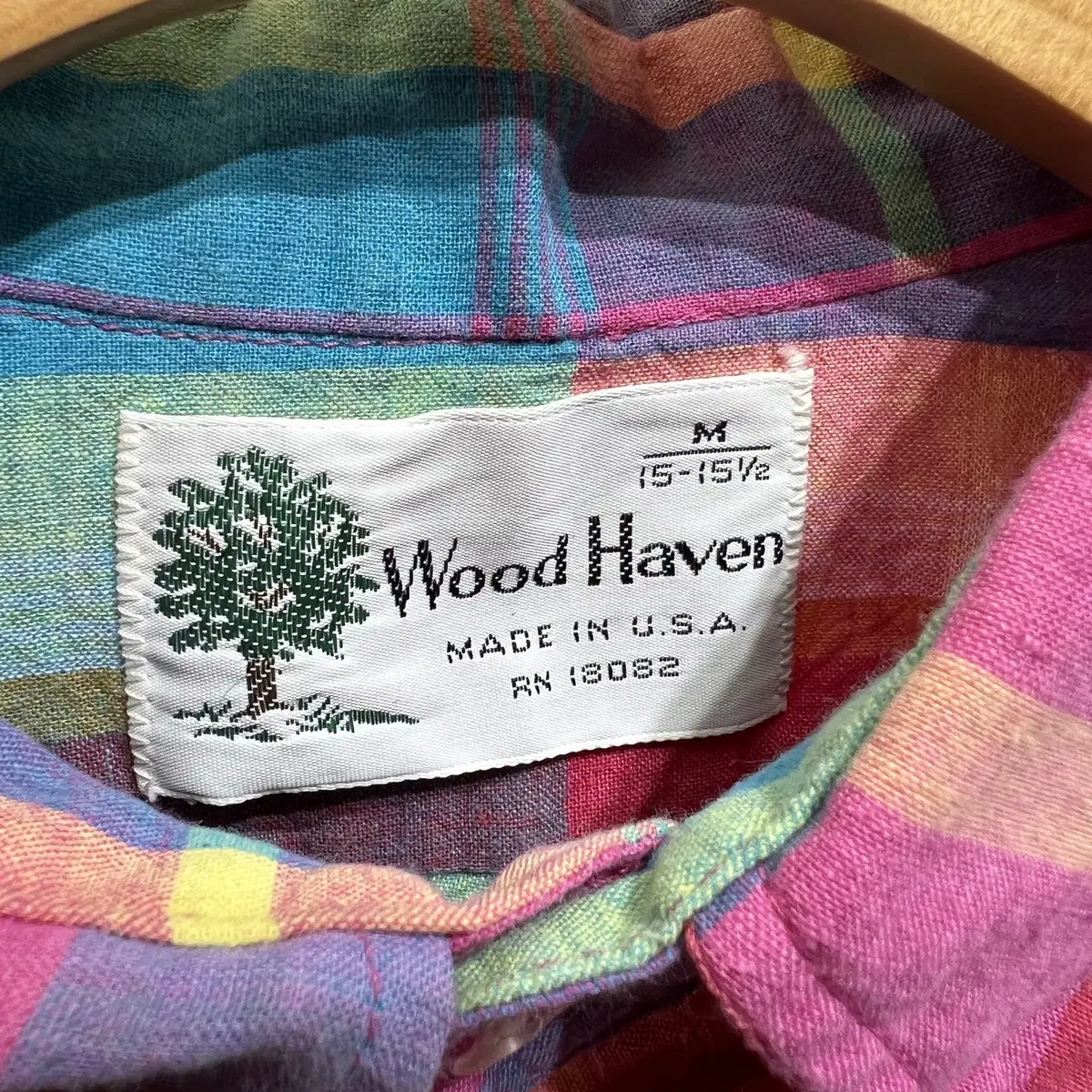 빈티지 WOOD HAVEN (Made in USA) 체크셔츠