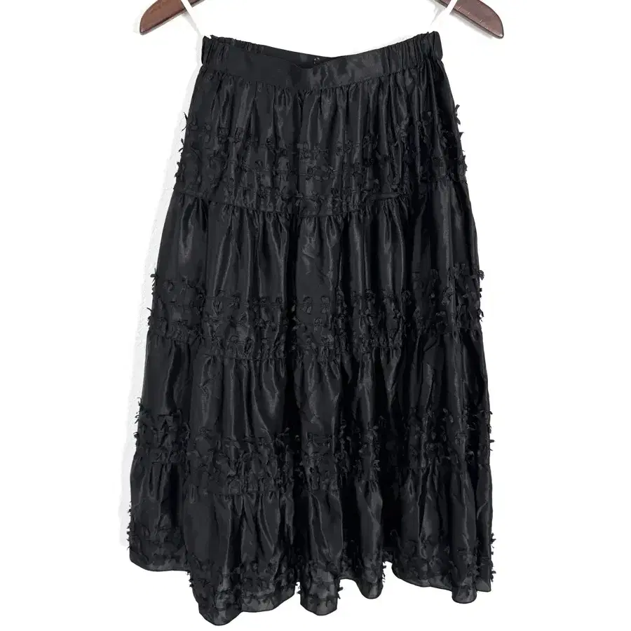 Vintage Tiered Black skirt