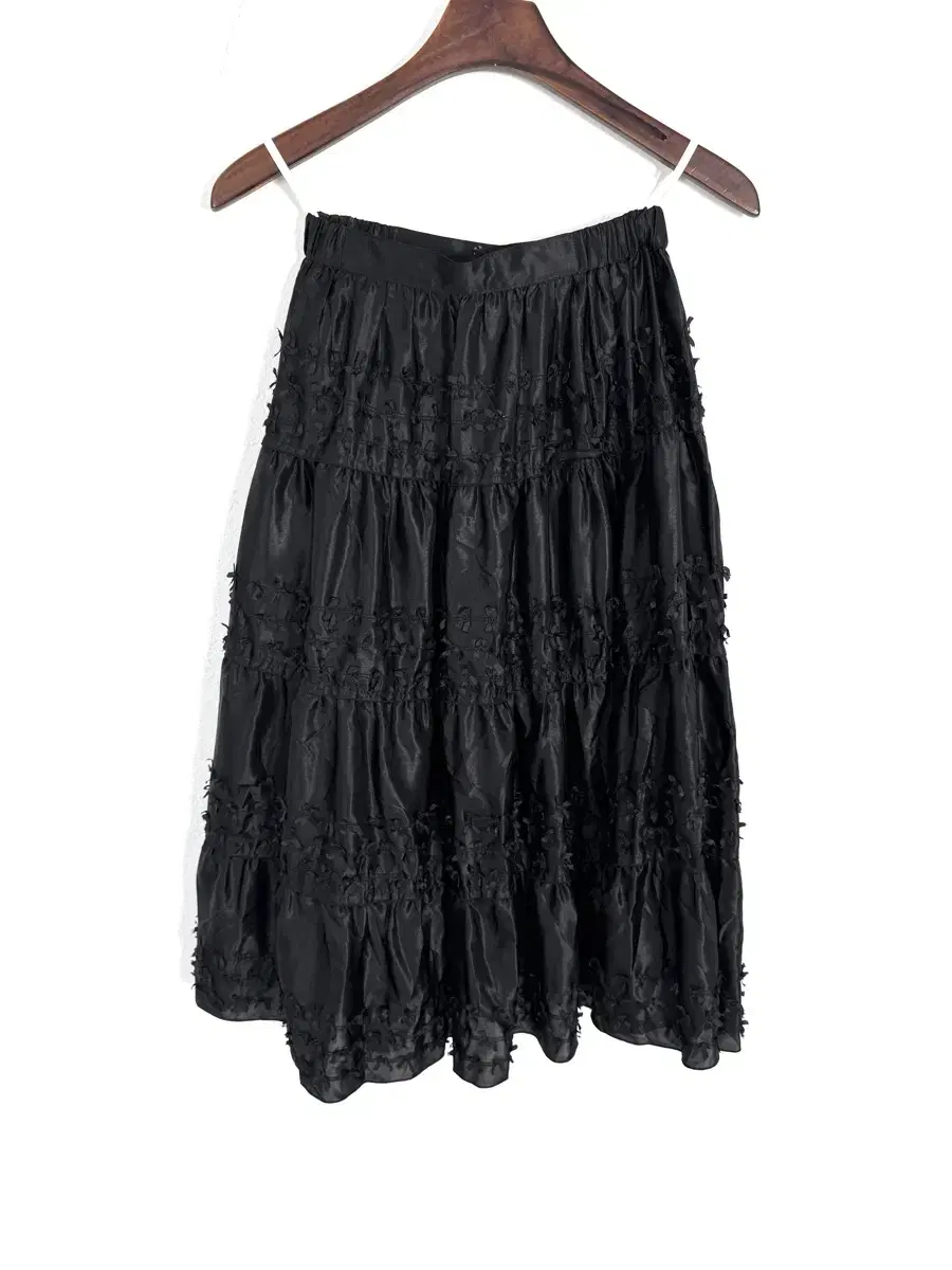 Vintage Tiered Black skirt