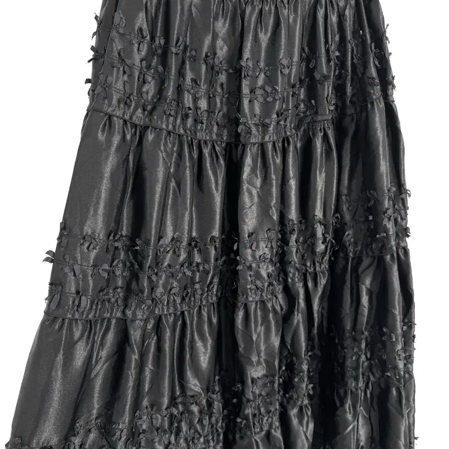 Vintage Tiered Black skirt