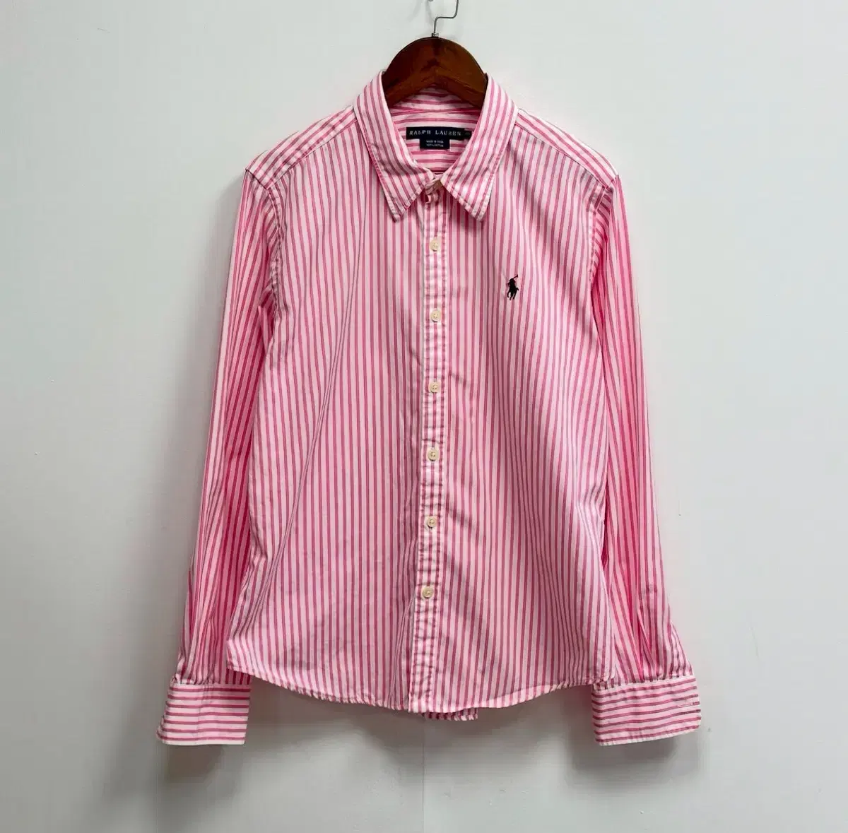 Polo pink check shirt