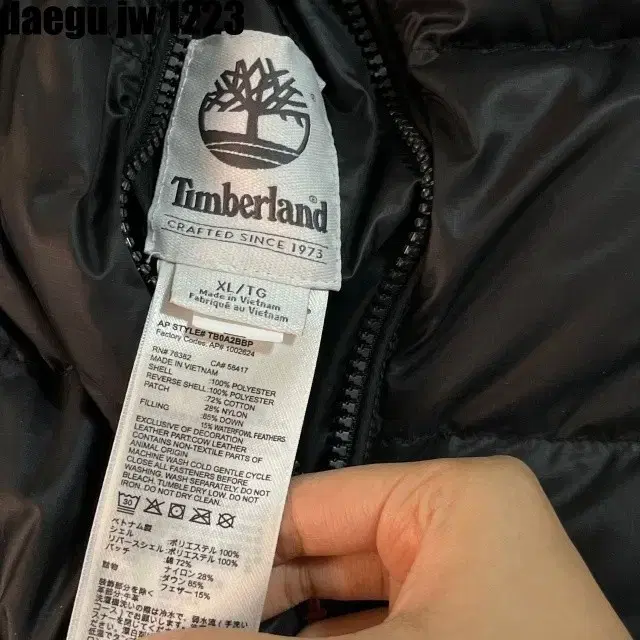 XL TIMBERLAND JUMPER 팀버랜드 패딩 점퍼 양면