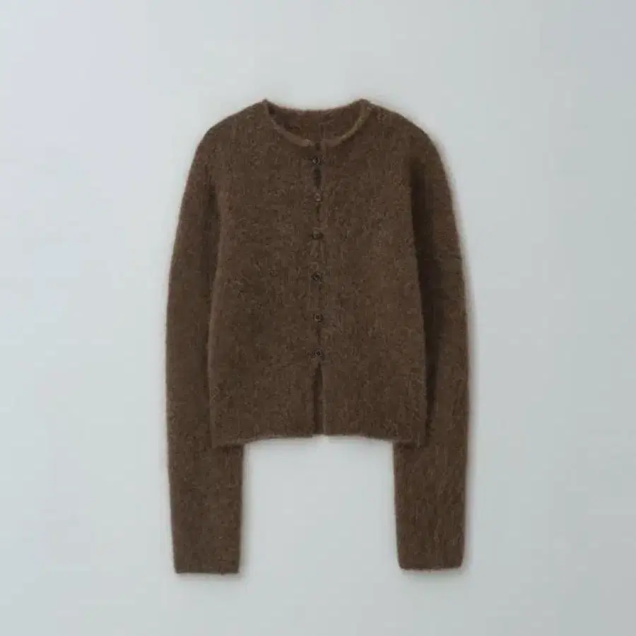 Moia 모이아 mock neck cardigan (brown) 모크넥