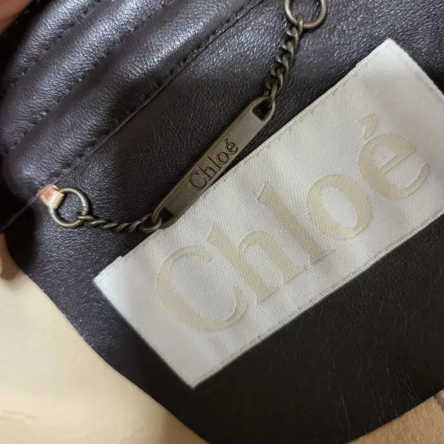 chloe 끌로에) 시어링 양털 무스탕 코트